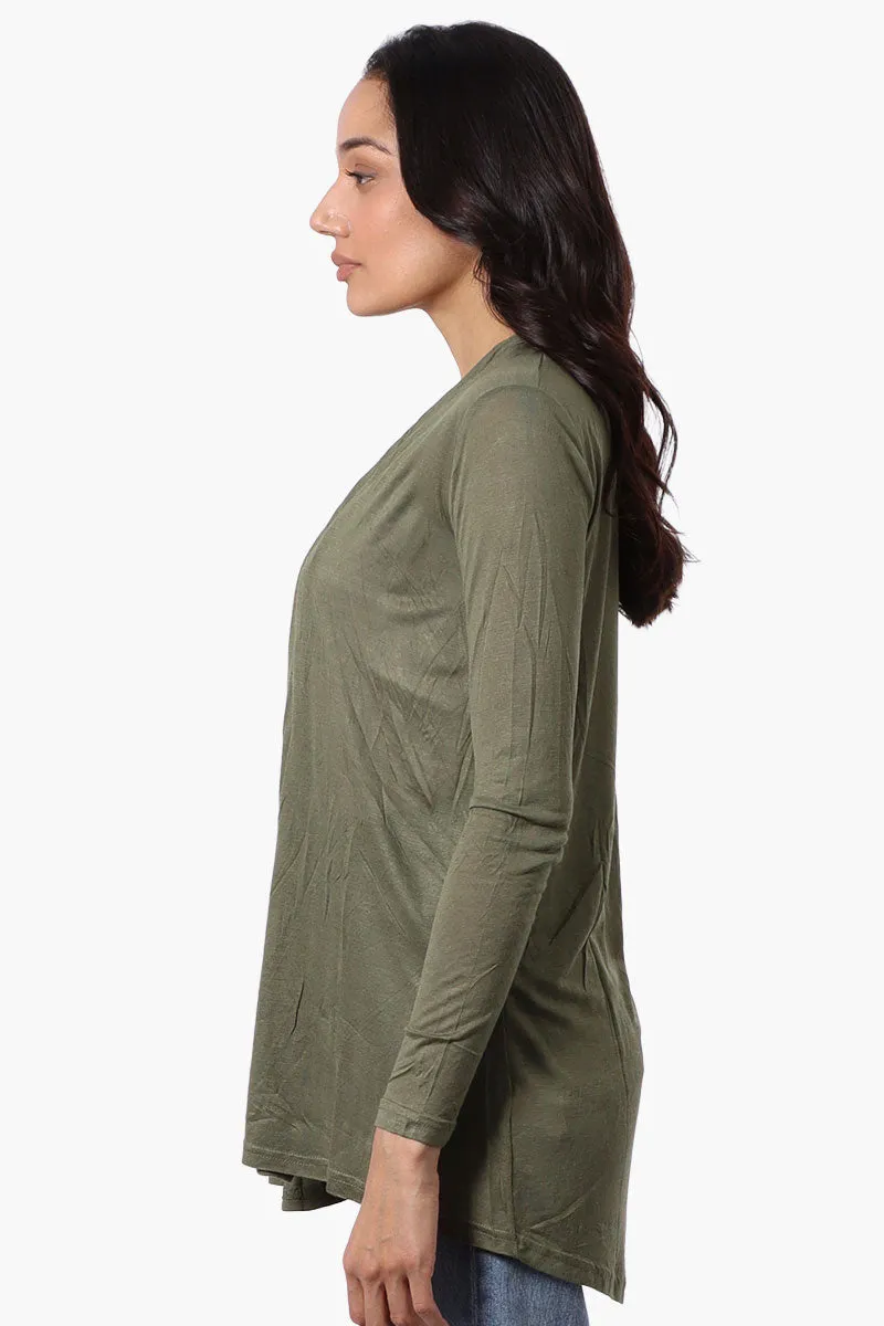 Magazine Long Sleeve Open Wrap Cardigan - Mint sold by Fairweather product image thumbnail 2