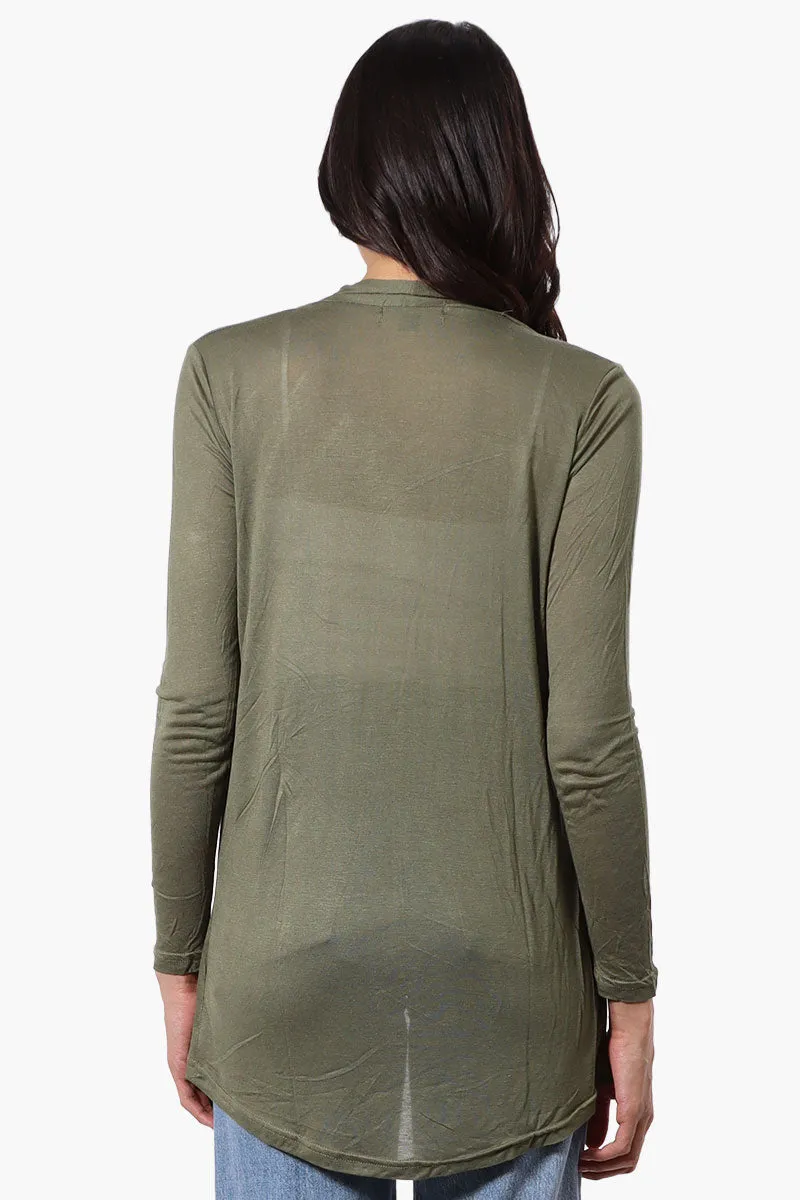 Magazine Long Sleeve Open Wrap Cardigan - Mint sold by Fairweather product image thumbnail 3