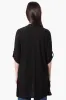 International INC Company Roll Up Sleeve Open Duster Cardigan - Black sold by Fairweather