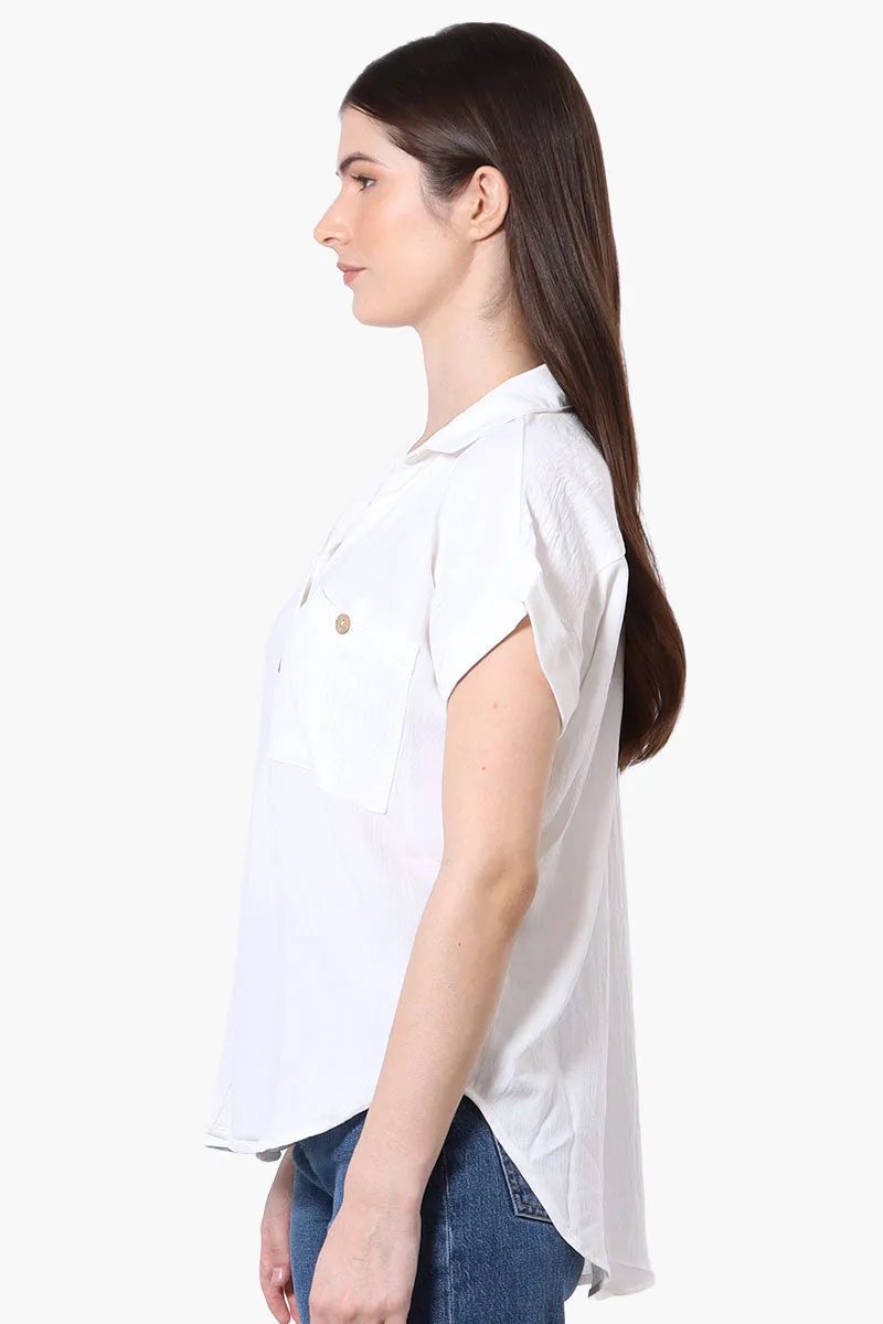 Urbanology Short Sleeve Button Down Shirt - White sold by Fairweather product image thumbnail 2