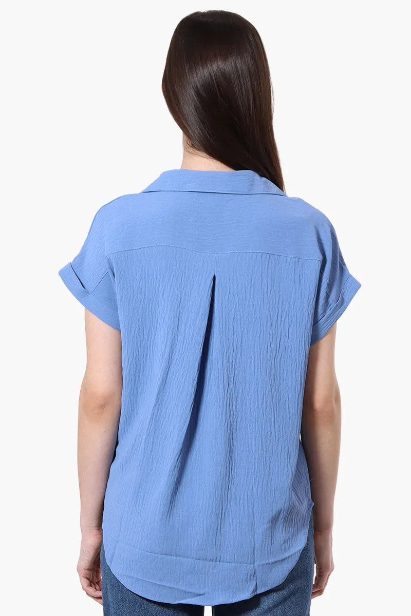 Urbanology Short Sleeve Button Down Shirt - Blue sold by Fairweather product image thumbnail 3