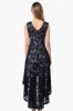 Limite Floral Lace High Low Prom Dress - Navy sold by Fairweather