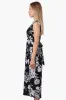 International INC Company Floral Padded Crossover Maxi Dress - Black sold by Fairweather