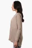 Magazine Long Sleeve Open Wrap Cardigan - Taupe sold by Fairweather