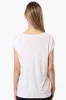 Impress Polka Dot Cap Sleeve Circle Neck Tee - White sold by Fairweather