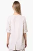 Impress Striped Roll Up Sleeve Linen Shirt - Cream sold by Fairweather