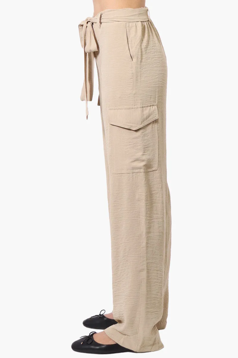Stylexchange Vintage Belted Cargo Pants - Beige sold by Fairweather product image thumbnail 2