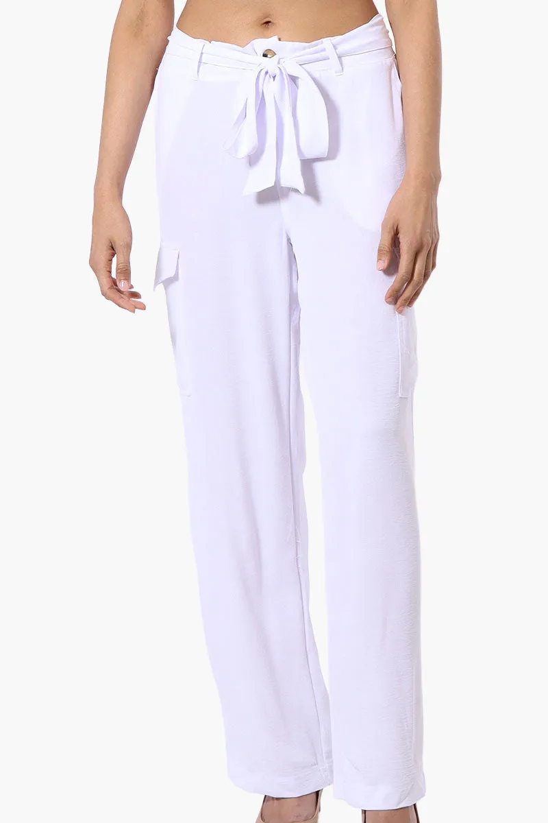Stylexchange Vintage Belted Cargo Pants - White sold by Fairweather