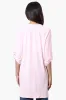 International INC Company Roll Up Sleeve Open Duster Cardigan - Pink sold by Fairweather