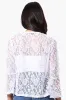 Impress Lace 3/4 Sleeve Open Cardigan - White sold by Fairweather