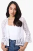 Impress Lace 3/4 Sleeve Open Cardigan - White sold by Fairweather