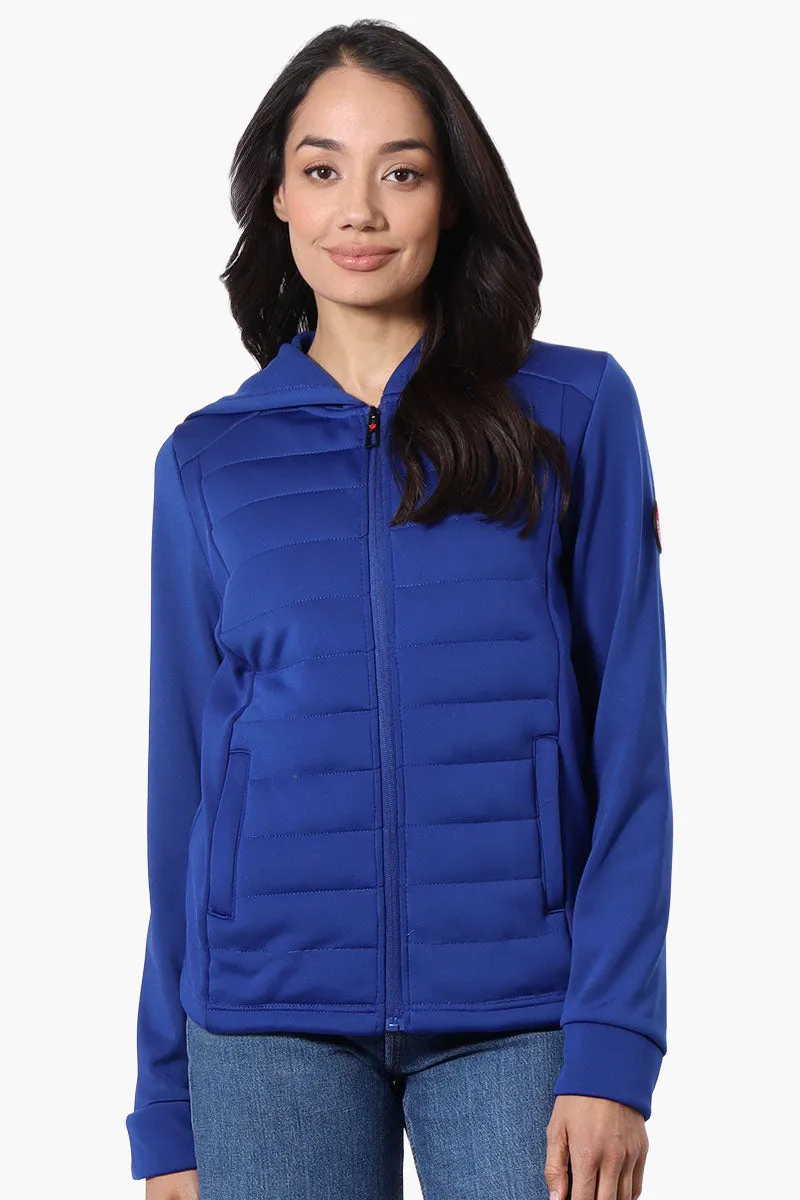Canada Weather Gear Puffer Techno Fleece Lightweight Jacket - Blue sold by Fairweather