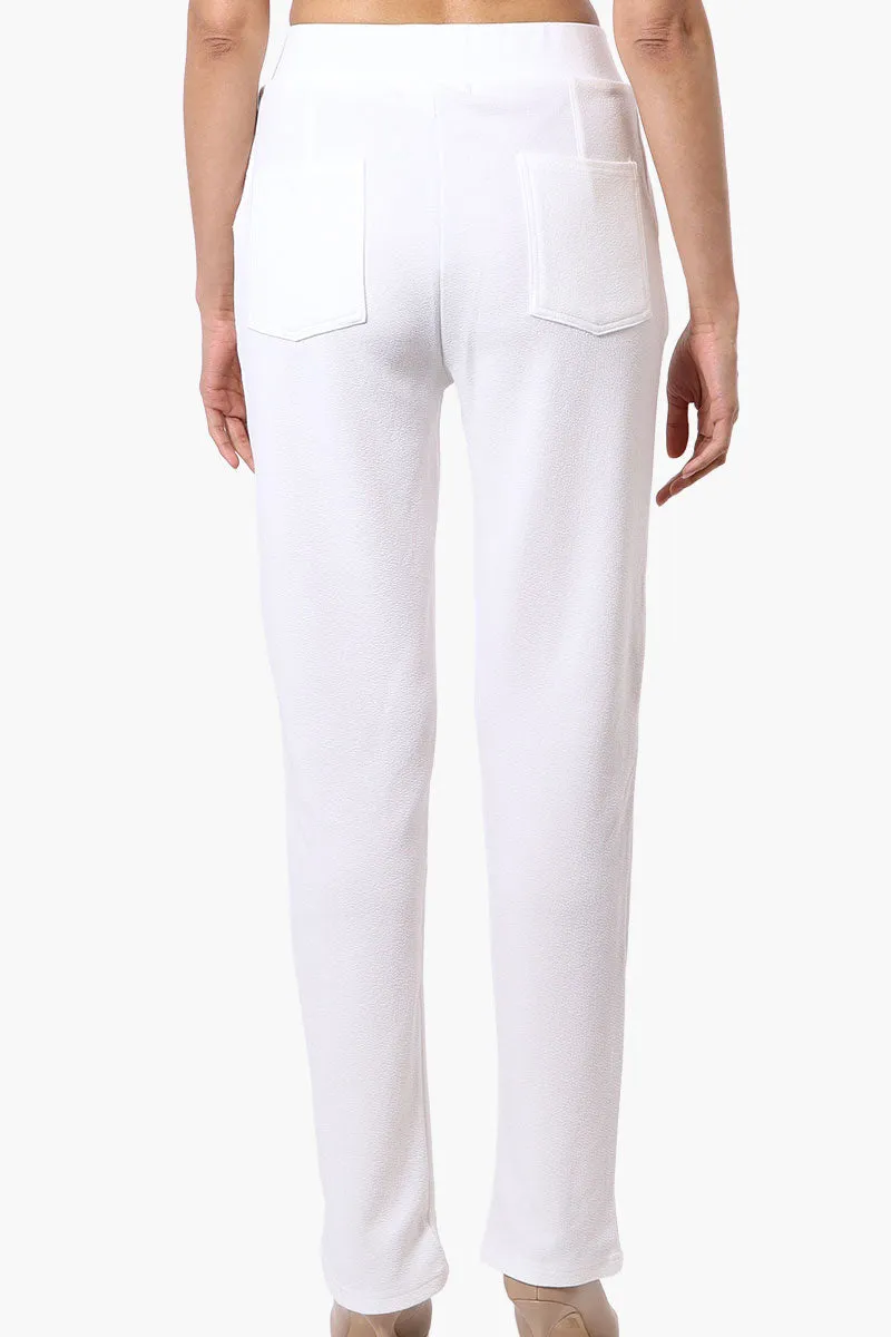 Majora Front Split Hem Tapered Pants - White sold by Fairweather product image thumbnail 3