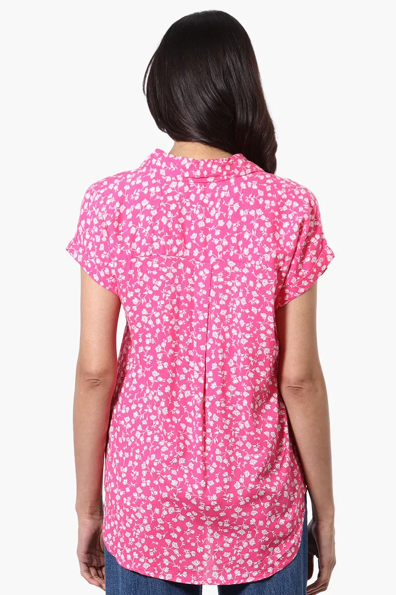 Majora Floral Button Down Shirt - Pink sold by Fairweather product image thumbnail 3