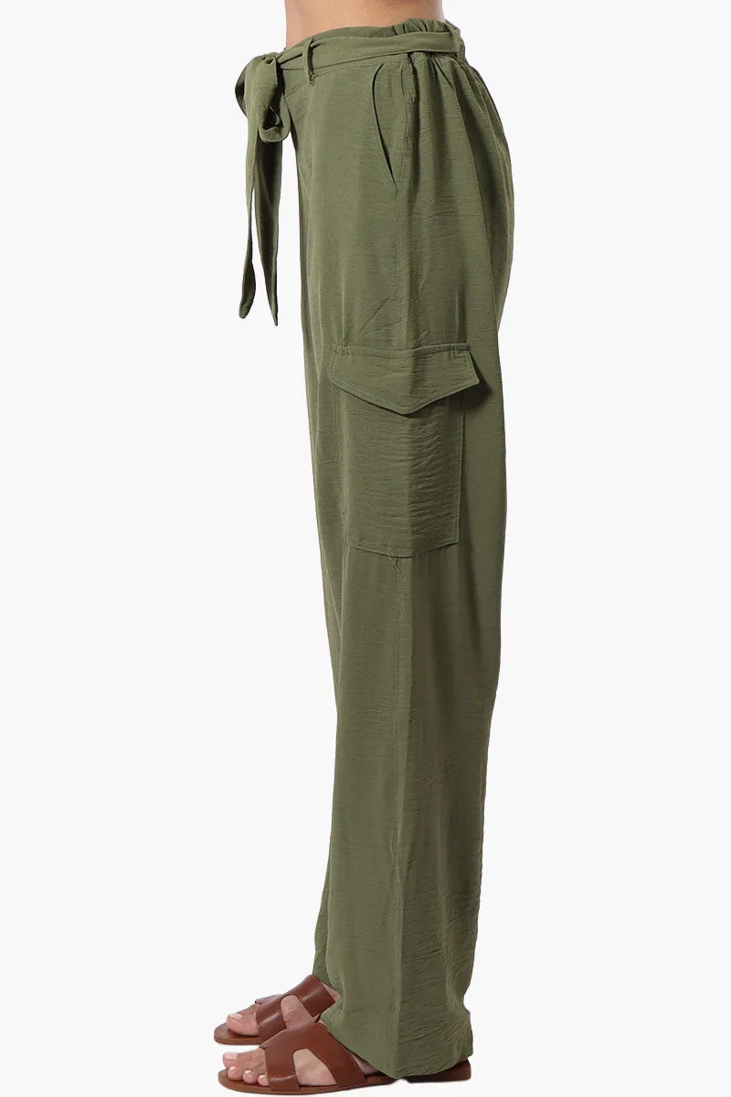 Stylexchange Vintage Belted Cargo Pants - Olive sold by Fairweather product image thumbnail 2