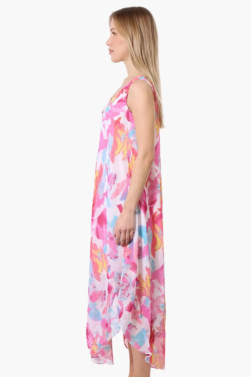 International INC Company Patterned Round Neck Maxi Dress - Pink sold by Fairweather product image thumbnail 2