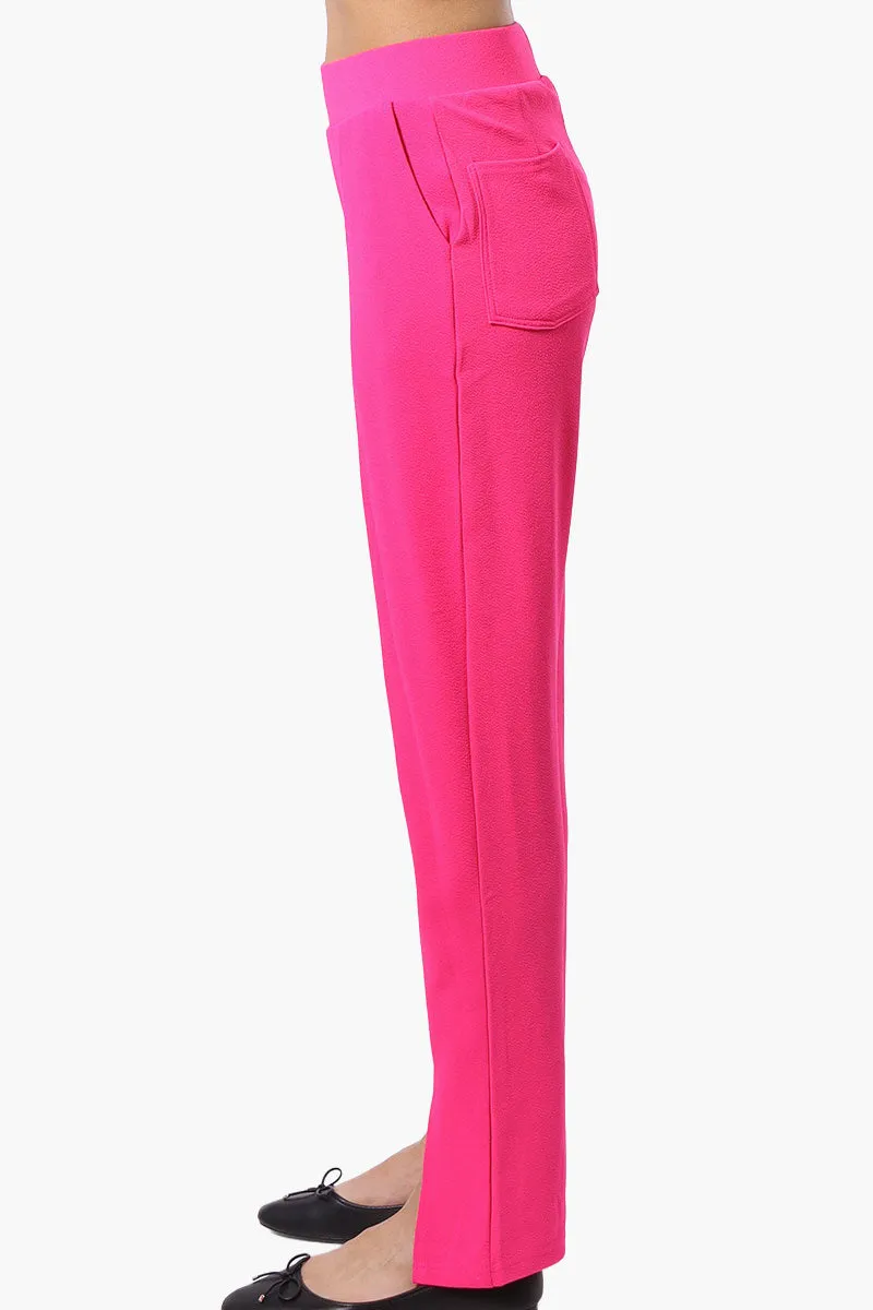 Majora Front Split Hem Tapered Pants - Pink sold by Fairweather product image thumbnail 2