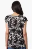 Beechers Brook Floral Cap Sleeve Tee - Black sold by Fairweather