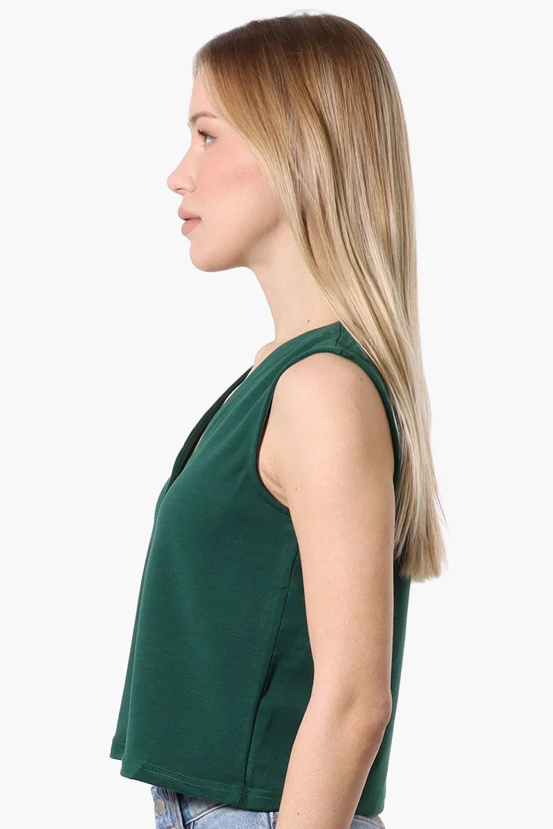 Runaway Bay Sport Button Down V-Waistcoat Vest - Green sold by Fairweather product image thumbnail 2