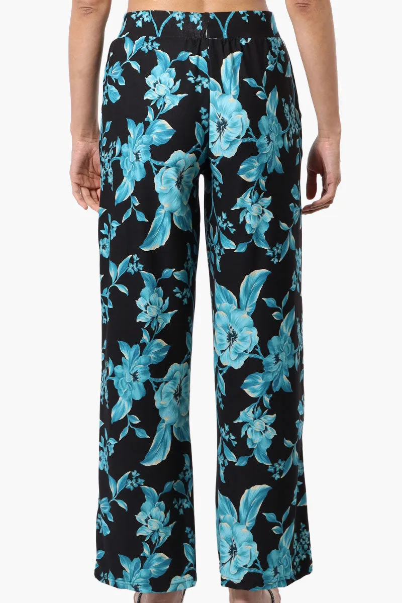 International INC Company Floral Wide Leg Pants - Black sold by Fairweather product image thumbnail 3