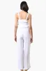 Impress Sleeveless Smocked Top Jumpsuit - White sold by Fairweather