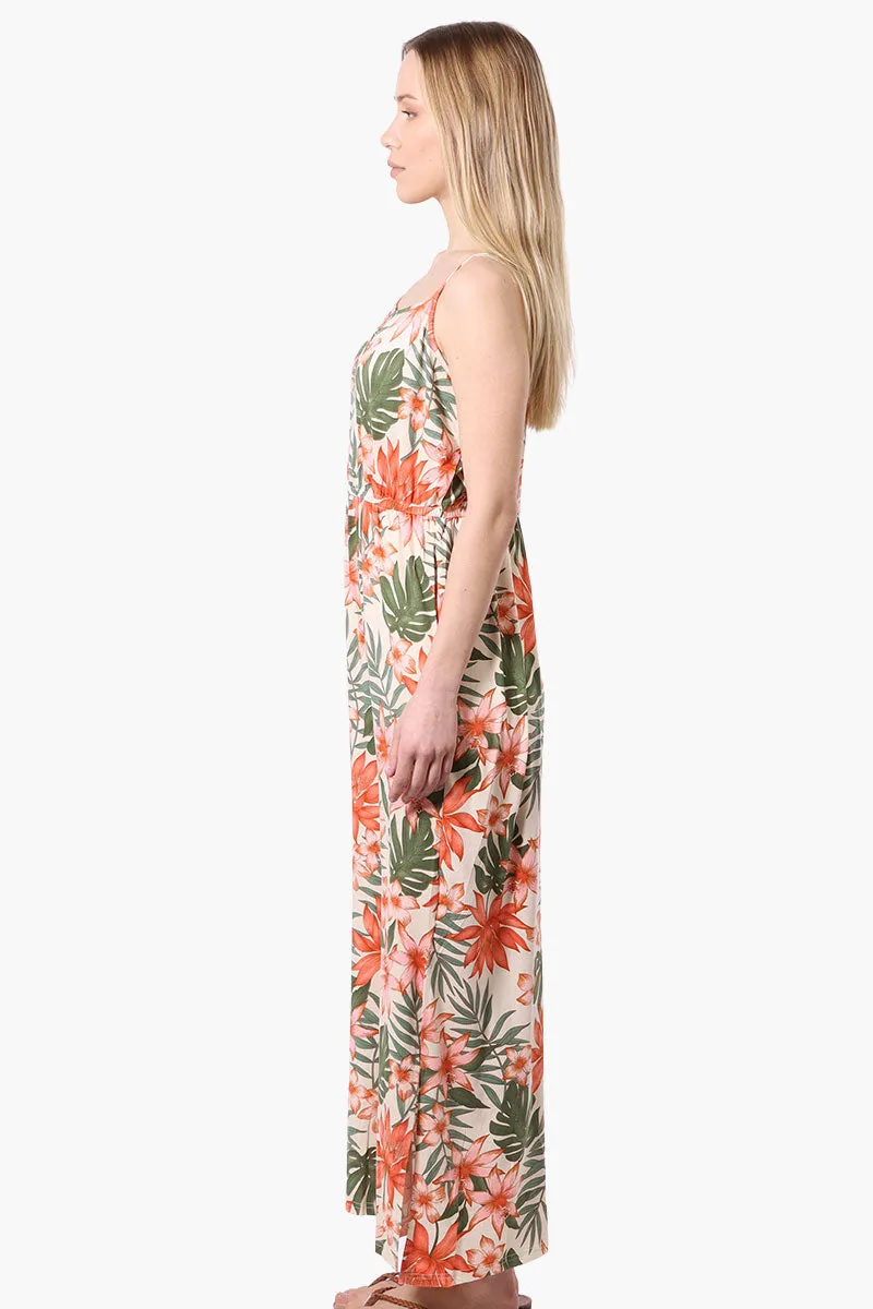 International INC Company Floral Spaghetti Strap Maxi Dress - Peach sold by Fairweather product image thumbnail 2