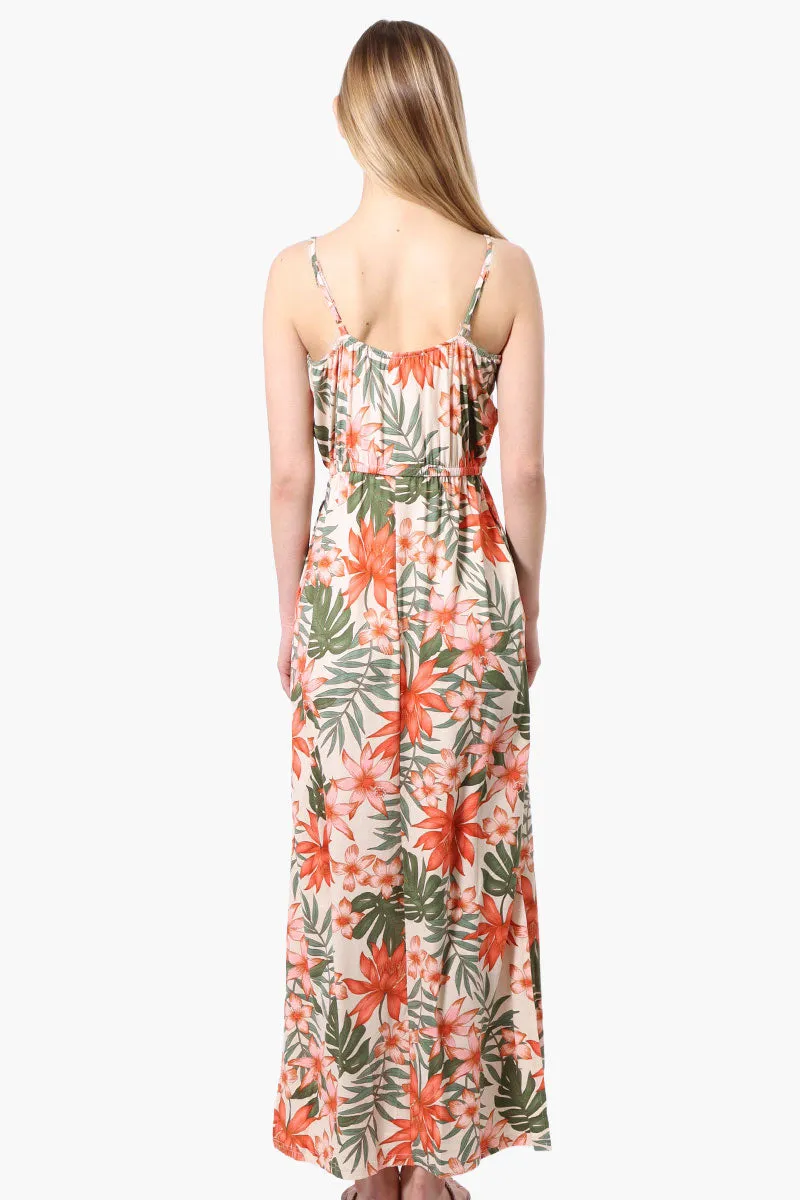 International INC Company Floral Spaghetti Strap Maxi Dress - Peach sold by Fairweather product image thumbnail 3