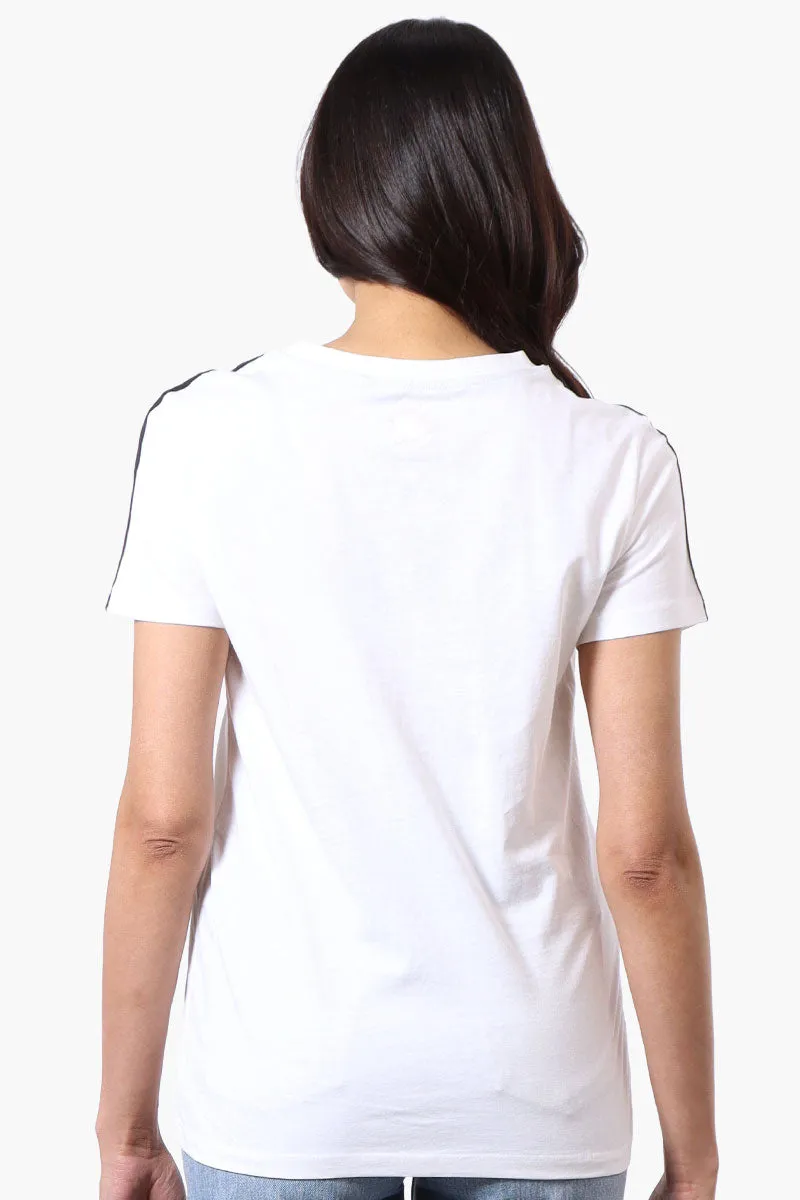 Canada Weather Gear 67 Print Stripe Detail Tee - White sold by Fairweather product image thumbnail 3