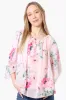 Limite Floral Poncho Necklace Blouse - Pink sold by Fairweather