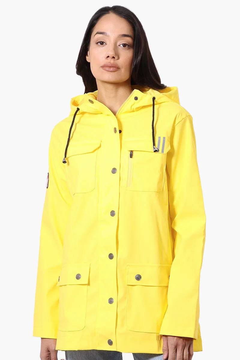 Canada Weather Gear Hooded Soft Shell Lightweight Jacket - Yellow sold by Fairweather