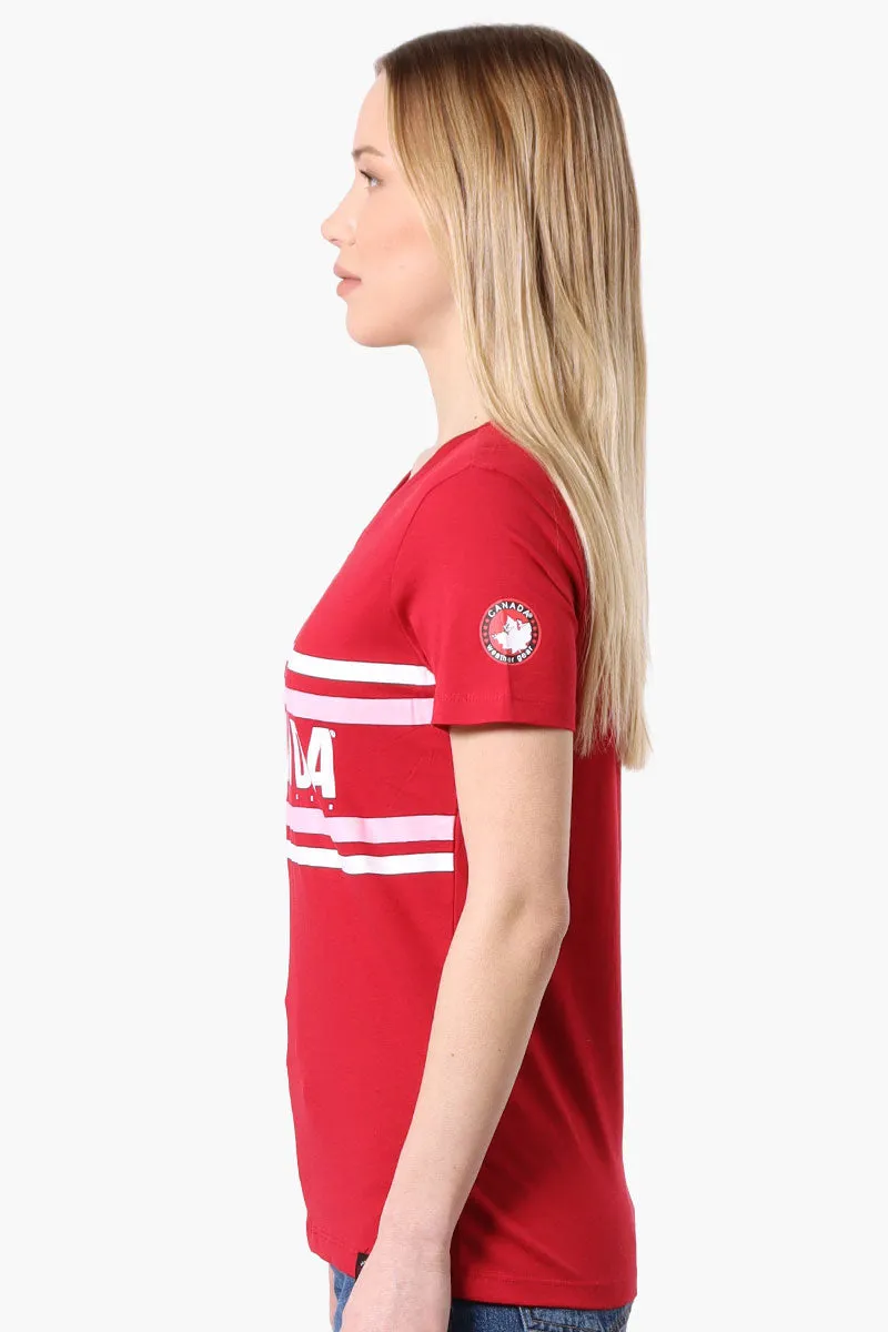 Canada Weather Gear Striped Chest Logo Print Tee - Red sold by Fairweather product image thumbnail 2