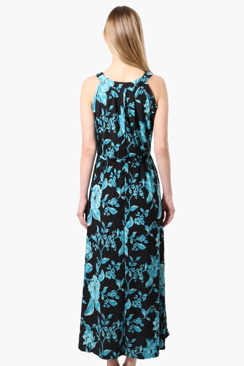 International INC Company Floral Sleeveless Halter Neck Maxi Dress - Black sold by Fairweather product image thumbnail 3