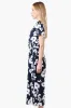 Beechers Brook Floral Short Sleeve Crossover Jumpsuit - Navy sold by Fairweather