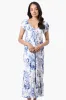 International INC Company Floral Smocked Back Maxi Dress - White sold by Fairweather
