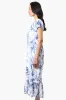 International INC Company Floral Smocked Back Maxi Dress - White sold by Fairweather