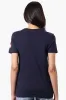 Canada Weather Gear Striped Chest Logo Print Tee - Navy sold by Fairweather