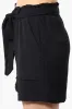 Stylexchange Vintage Solid Belted Shorts - Black sold by Fairweather