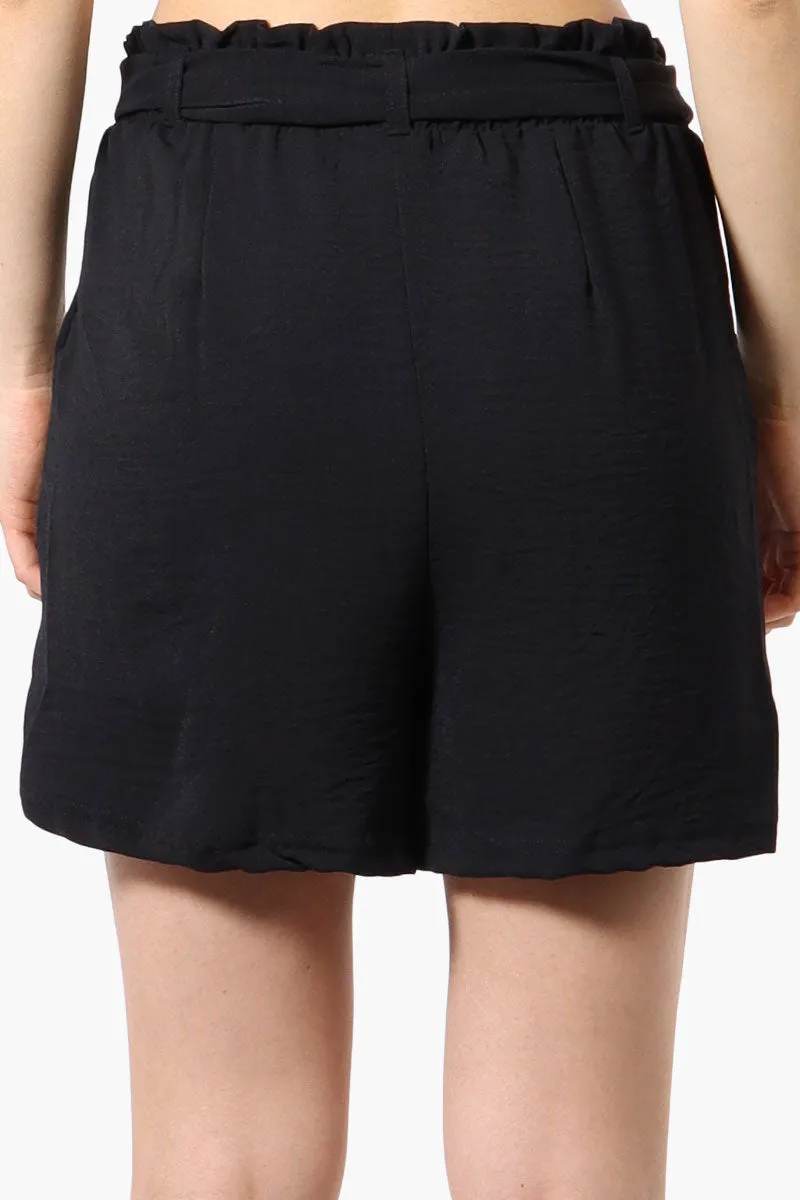 Stylexchange Vintage Solid Belted Shorts - Black sold by Fairweather product image thumbnail 3