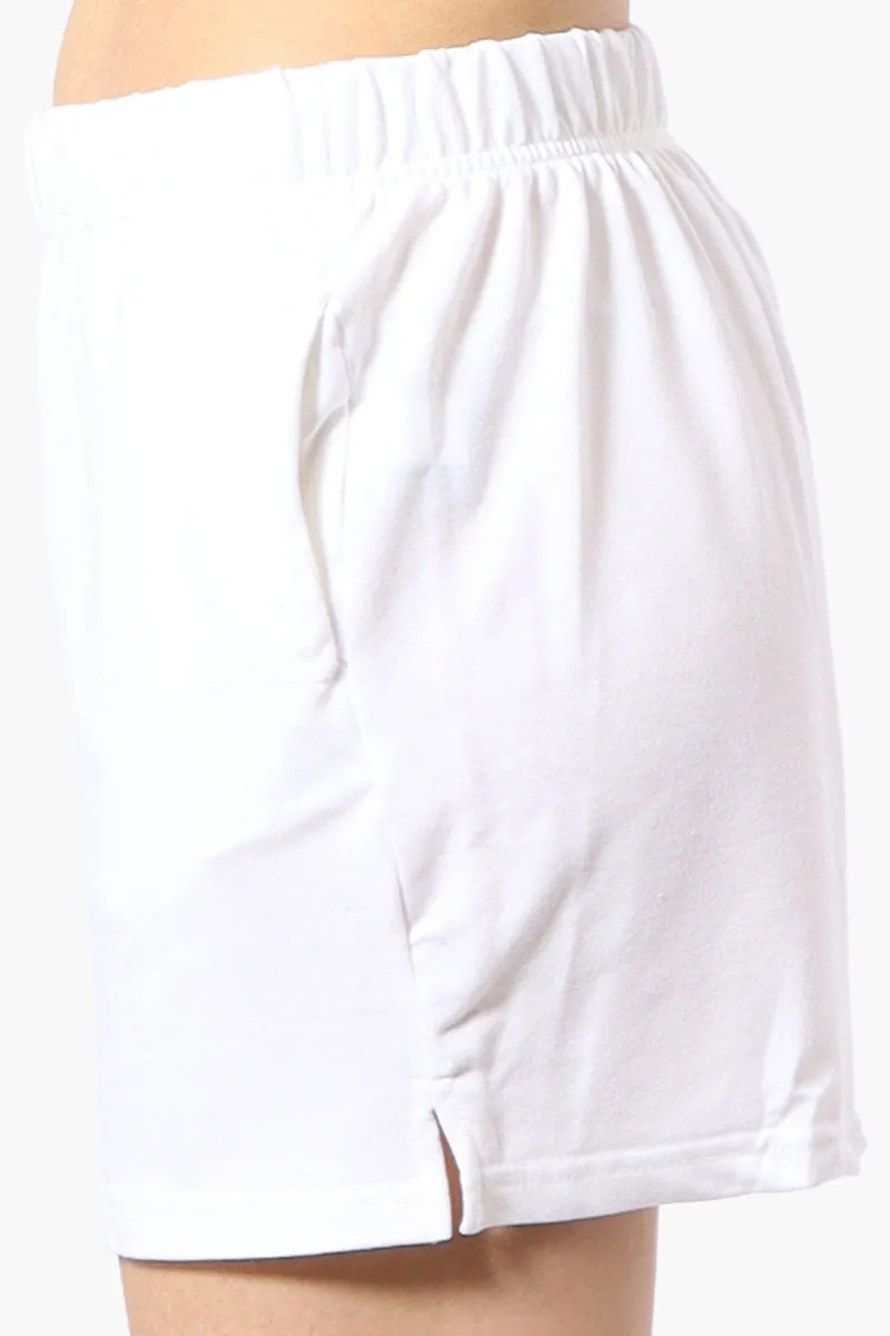 Runaway Bay Sport Basic French Terry Shorts - White sold by Fairweather product image thumbnail 2