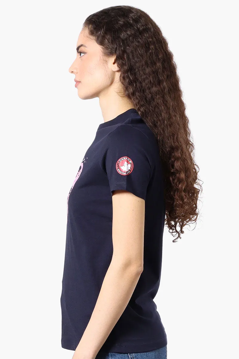 Canada Weather Gear Heart Mountain Print Tee - Navy sold by Fairweather product image thumbnail 2