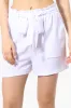 Stylexchange Vintage Solid Belted Shorts - White sold by Fairweather