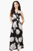 Beechers Brook Floral Padded Crossover Maxi Dress - Black sold by Fairweather
