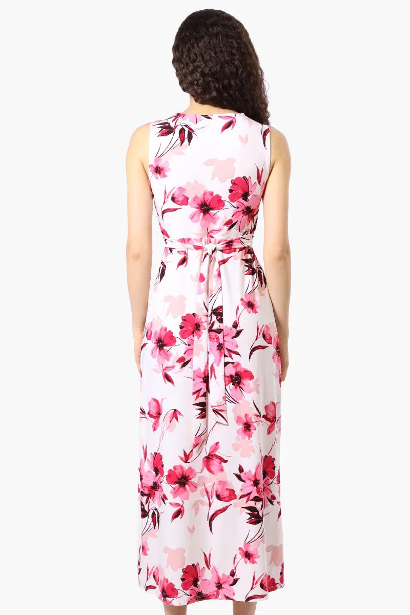 Beechers Brook Floral Padded Crossover Maxi Dress - White sold by Fairweather product image thumbnail 3