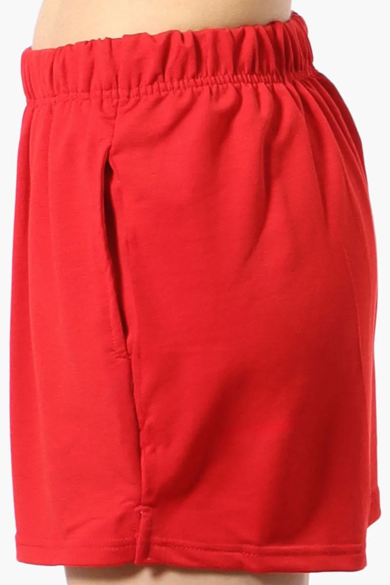 Runaway Bay Sport Basic French Terry Shorts - Red sold by Fairweather product image thumbnail 2