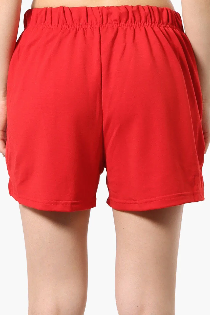Runaway Bay Sport Basic French Terry Shorts - Red sold by Fairweather product image thumbnail 3
