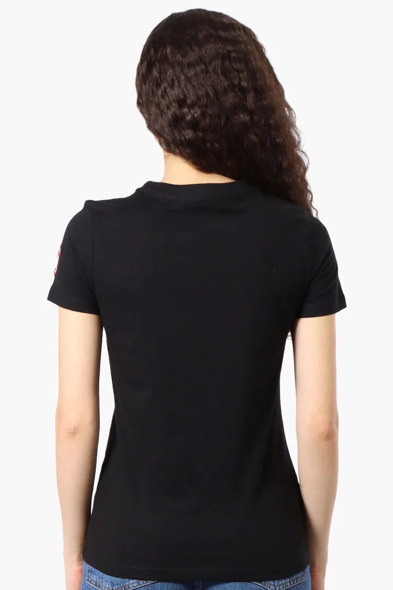 Canada Weather Gear Heart Mountain Print Tee - Black sold by Fairweather product image thumbnail 3