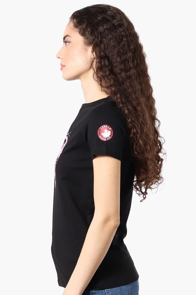 Canada Weather Gear Heart Mountain Print Tee - Black sold by Fairweather product image thumbnail 2