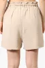 Stylexchange Vintage Solid Belted Shorts - Beige sold by Fairweather