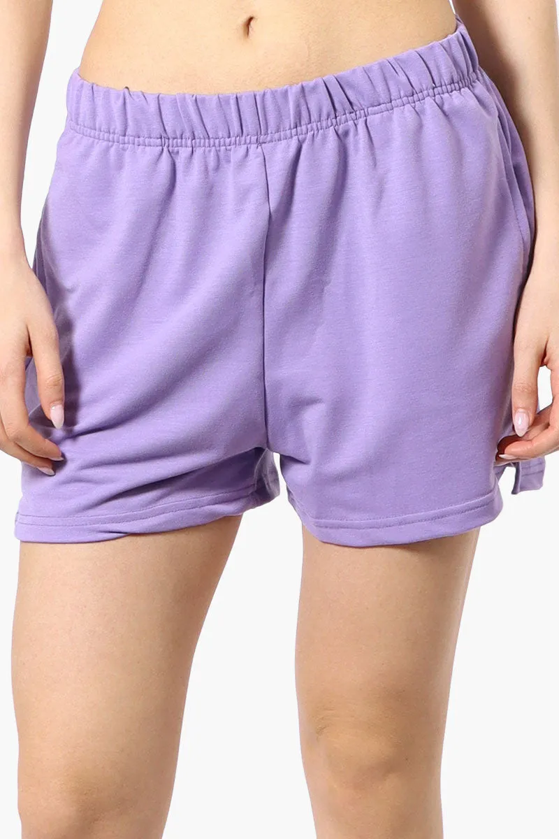 Runaway Bay Sport Basic French Terry Shorts - Lavender sold by Fairweather