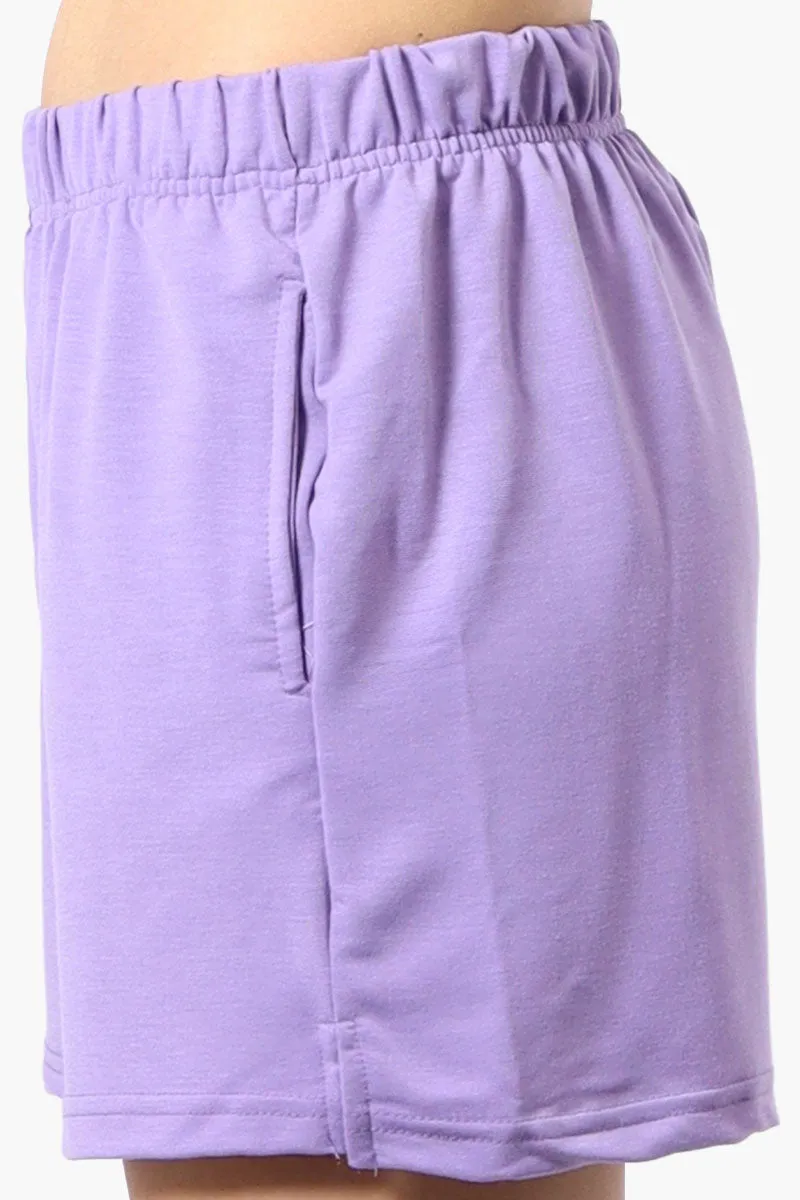 Runaway Bay Sport Basic French Terry Shorts - Lavender sold by Fairweather product image thumbnail 2